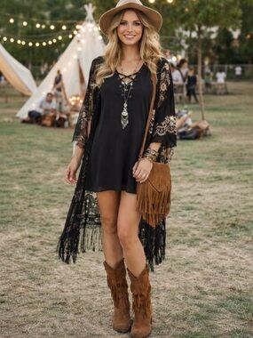 IZ Byer Women's Mini Dress Size L Black Chiffon Pirate Corset